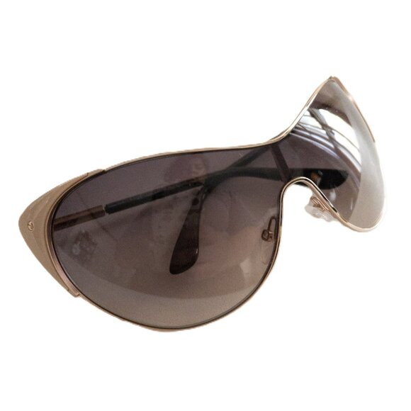 Tom Ford Vanda Oversized Sunglasses UV Cat Eye Nude Gold Vacation Summer - Picture 3 of 16